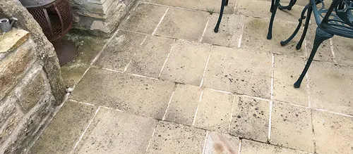 black spots on brick